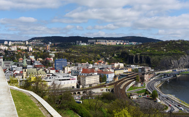 Fototapeta na wymiar Spring day in Usti nad Labem