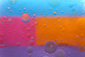 Colourful background with bubbles 
