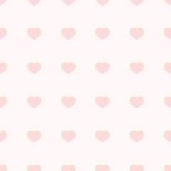 Seamless pattern with paper hearts.