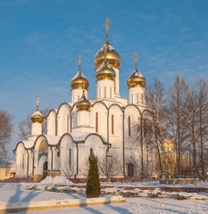 Fototapeta na wymiar Cathedral of St. Nicholas Monastery in the ancient Russian town of Pereslavl Zaleski