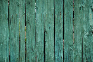 Fototapeta premium green wooden fence