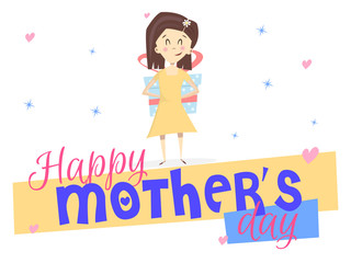 Happy mothers day. Girl