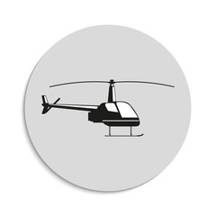 Helicopter. Vector icon.