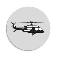 Helicopter. Vector icon.