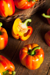 Raw Organic Striped Red Bell Pepper