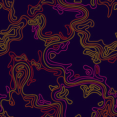 Abstract wave background, hand drawn seamless pattern, colorful lines background, Eps 8