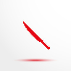 Knife. Vector icon.