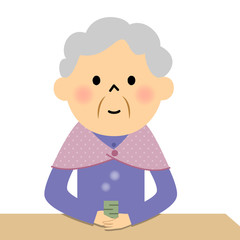 シニア おばあちゃん ティータイム