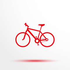A bike. Vector icon.