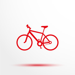 Obraz premium A bike. Vector icon.