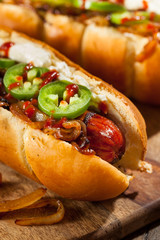 Homemade Seattle Style Hot Dog