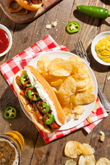 Homemade Seattle Style Hot Dog