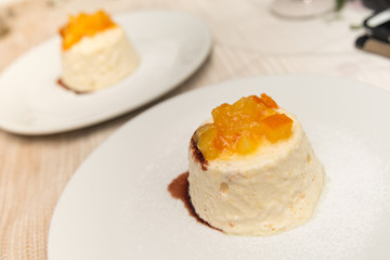 Semifreddo alla pardula e marmellata d'arancia, Sardinian Cuisine