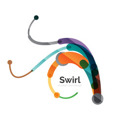 Vector swirl circle logo