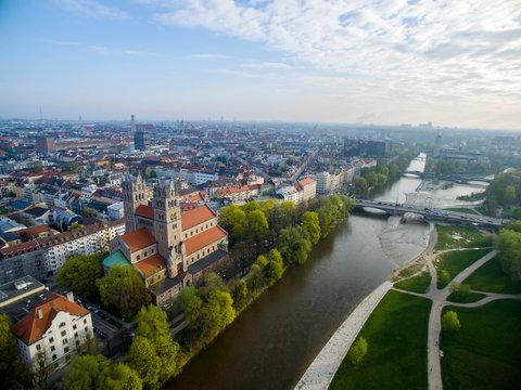 Glockenbachviertel München Luftbild