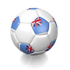 Fototapeta premium Football soccer ball with a national flag texture