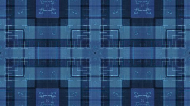 Squares on dark background