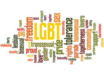 LGBT, word cloud concept 3