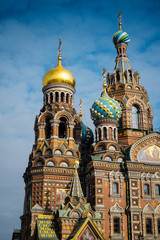 Fototapeta na wymiar church of savior on Spilled Blood in St. Petersburg, Russia