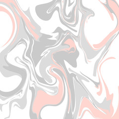 Pastel pink and grey marble floor texture tile. Light color chaotic marbled paint stains background.