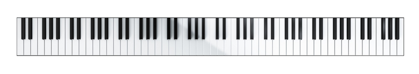 Obraz premium Piano keyboard banner