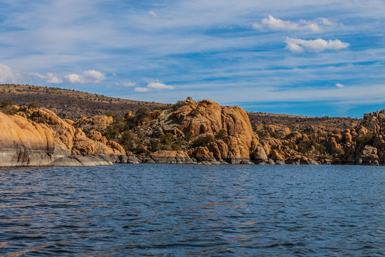 AZ-Granite Dells-Prescott-Watson Lake. This image was taken while sailing on Watson Lake.