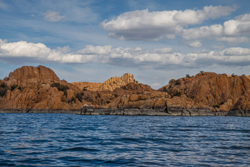 Fototapeta na wymiar AZ-Granite Dells-Prescott-Watson Lake. This image was taken while sailing on Watson Lake.