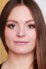 Obraz premium Young woman with natural make up.