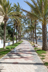 Street view in La Manga, San Javier