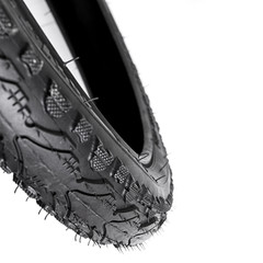 new bicycle tire isolate on white background