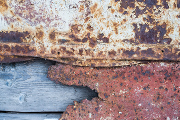 Old metal background with rust