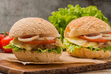 Homemade veggie burger