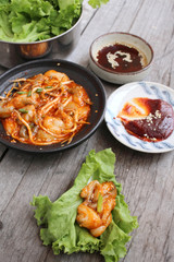 Sannakji octopus korean food