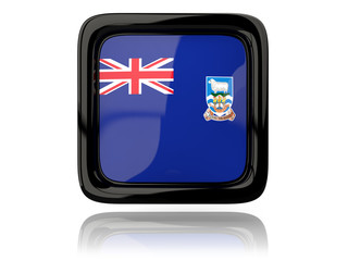 Square icon with flag of falkland islands