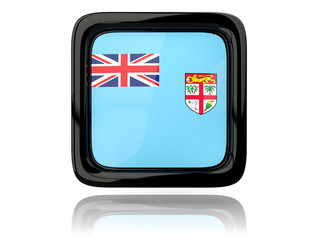Square icon with flag of fiji