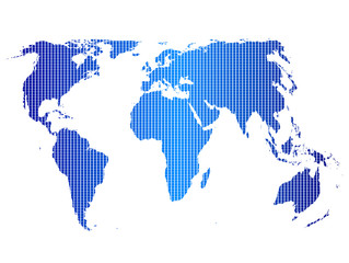 世界　地図　青　背景