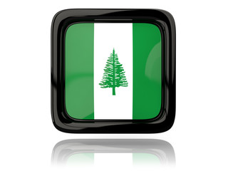 Square icon with flag of norfolk island