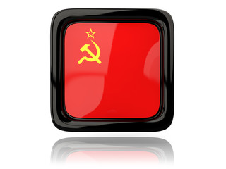 Square icon with flag of ussr