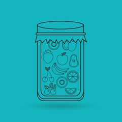 fruit jam design 
