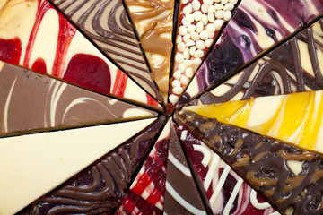 14 different slices of cheesecake to make a complete pie.

