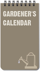 Gardener calendar for notes
