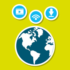 Graphic Design of Social Media , editable vector