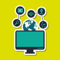 Graphic Design of Social Media , editable vector