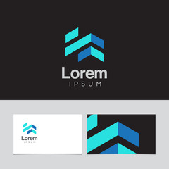 Logo design elements with business card template. Vector graphic design elements for company logo. - 108595905