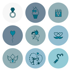 Happy Valentines Day Icons