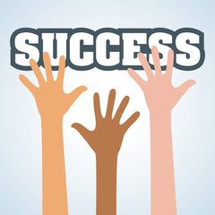Flat illustration about success design, business related