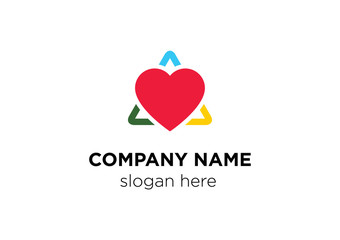 Heart Triangle Logo