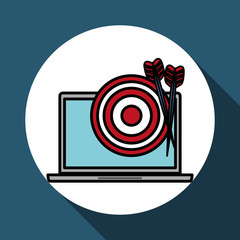target vector illustration , vector icon