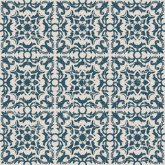 Seamless worn out antique background 125_spiral flower kaleidoscope