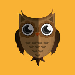 Vector illustration of an Owl, graphic design, animal represent knowledge